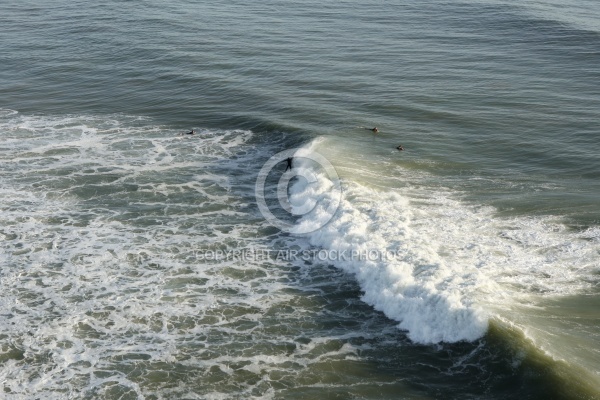 Surfer vue du ciel à Brétignolles-sur-Mer Surfer vue du ciel à Brétignolles-sur-Mer